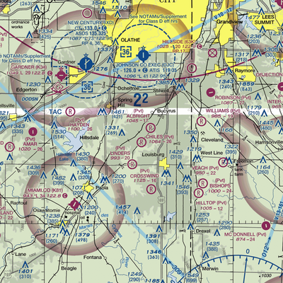 Chiles Airpark (69KS) VFR Sectional  Gaming Mouse Pad