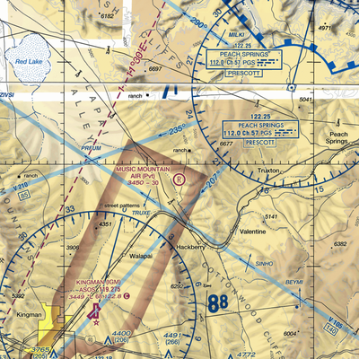 Music Mountain Air Ranch Airport (68AZ) VFR Sectional  Gaming Mouse Pad