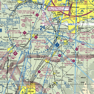 Mc Gee Airport (67OR) VFR Sectional  Gaming Mouse Pad