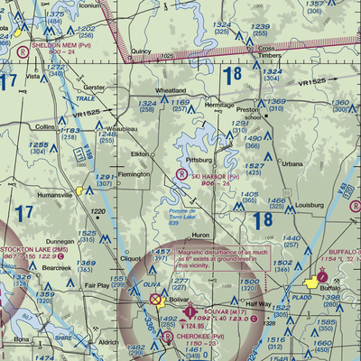 Ski Harbor Airport (67MO) VFR Sectional  Gaming Mouse Pad