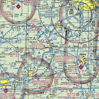 County Poor Farm Airport (67LL) VFR Sectional  Gaming Mouse Pad