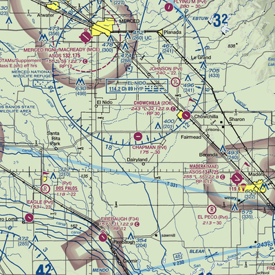 Chapman Farms Airport (67CA) VFR Sectional  Gaming Mouse Pad