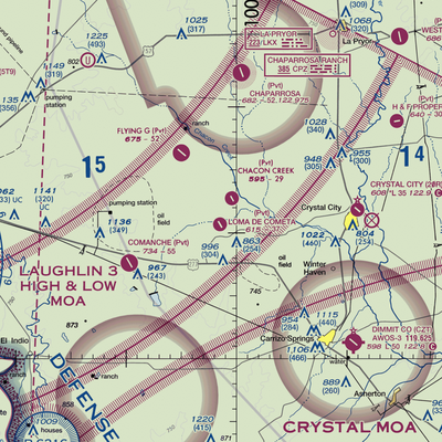 Loma de Cometa Airport (66TX) VFR Sectional  Gaming Mouse Pad