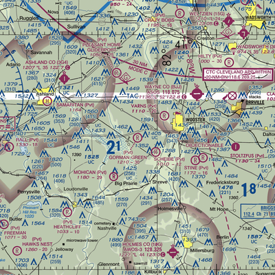 Gorman-Freeman Airport (66OI) VFR Sectional  Gaming Mouse Pad