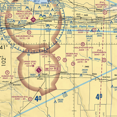 Cornelius Farm Airport (66NE) VFR Sectional  Gaming Mouse Pad