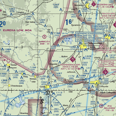 Patterson Farms Airport (66KS) VFR Sectional  Gaming Mouse Pad