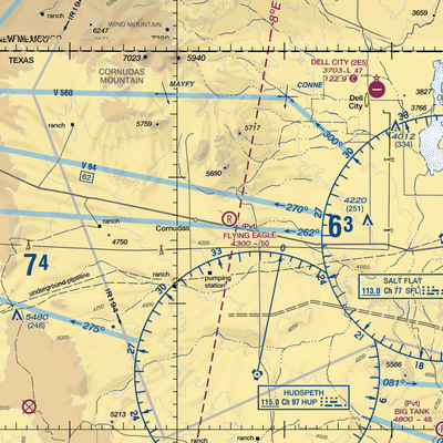 Flying Eagle Ranch Airport (65TX) VFR Sectional  Gaming Mouse Pad