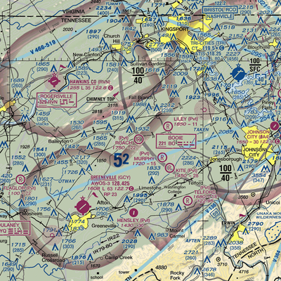 Roach Farm Airport (65TN) VFR Sectional  Gaming Mouse Pad