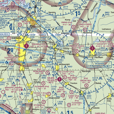 Windwood Farm Airport (65TE) VFR Sectional  Gaming Mouse Pad