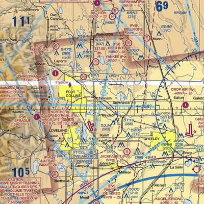 Wkr Airport (65CO) VFR Sectional  Gaming Mouse Pad