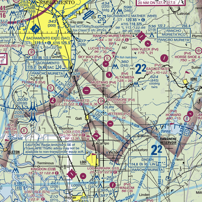 Bottimore Ranch Airport (65CN) VFR Sectional  Gaming Mouse Pad