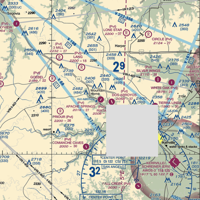 Apache Springs Airport (64TE) VFR Sectional  Gaming Mouse Pad