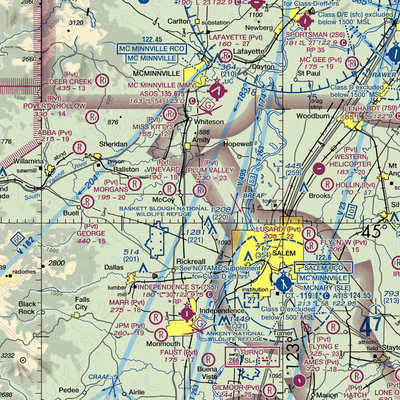 Plum Valley Airport (64OR) VFR Sectional  Gaming Mouse Pad