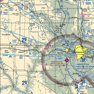 Z. P. Field (64ND) VFR Sectional  Gaming Mouse Pad