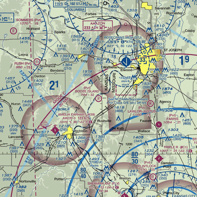 Booze Island Airport (64MO) VFR Sectional  Gaming Mouse Pad