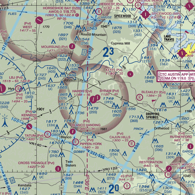 Byram Ranch Airport (63XS) VFR Sectional  Gaming Mouse Pad