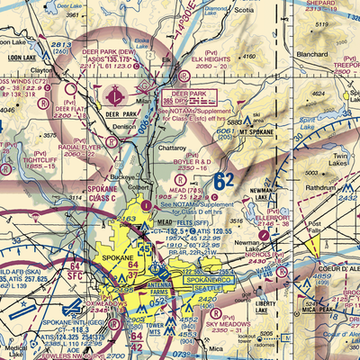 Boyle R & D Airport (63WA) VFR Sectional  Gaming Mouse Pad