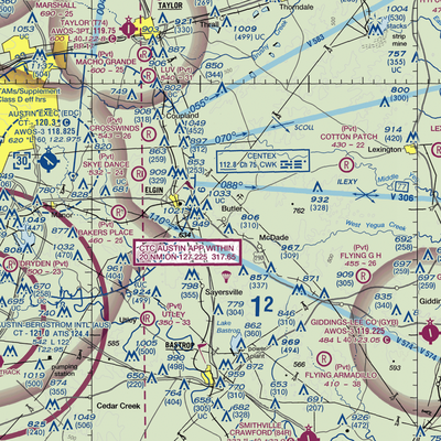 Hawken Air One Airport (62TA) VFR Sectional  Gaming Mouse Pad