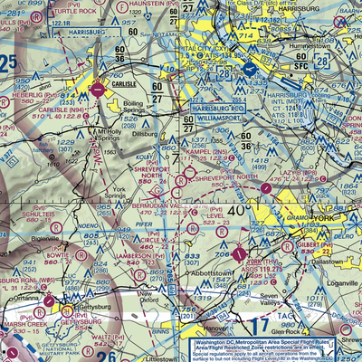 Shreveport North Airport (62PA) VFR Sectional  Gaming Mouse Pad