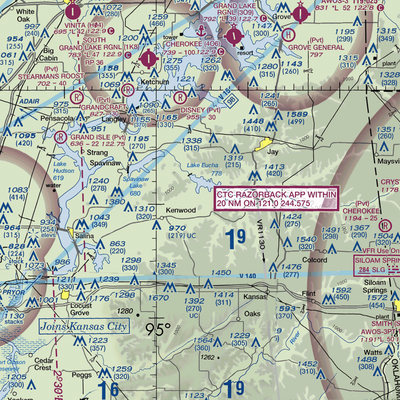 Lewis North Airport (62OK) VFR Sectional  Gaming Mouse Pad