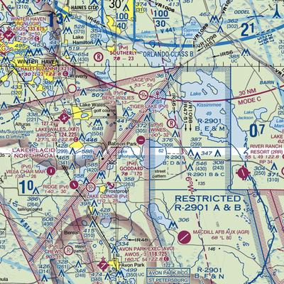 David Wine's Airstrip (62FL) VFR Sectional  Gaming Mouse Pad