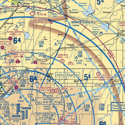 The Farm Airport (62CO) VFR Sectional  Gaming Mouse Pad