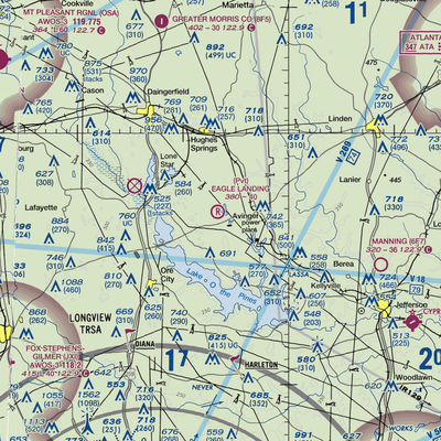 Eagle Landing Airport (61TA) VFR Sectional  Gaming Mouse Pad