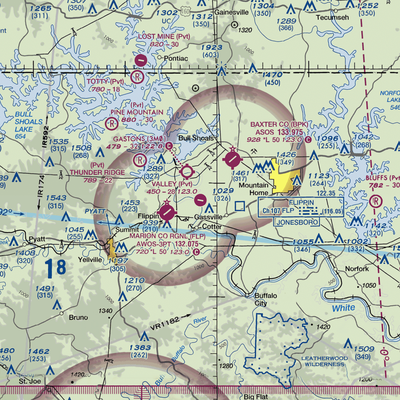 The Valley Airport (61AR) VFR Sectional  Gaming Mouse Pad