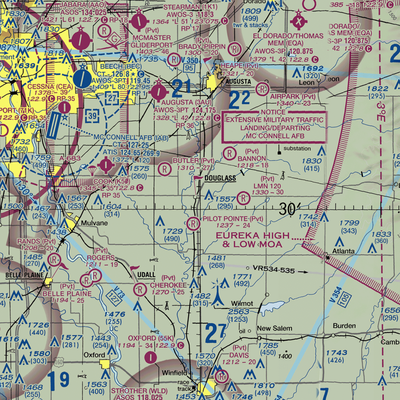 Alley Field (60KS) VFR Sectional  Gaming Mouse Pad