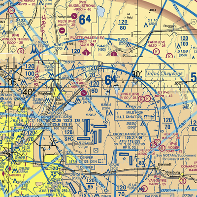 Stevens Airport (60CO) VFR Sectional  Gaming Mouse Pad