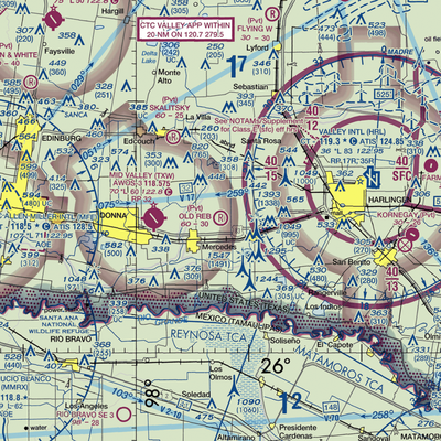 Old Reb Airport (5XS6) VFR Sectional  Gaming Mouse Pad