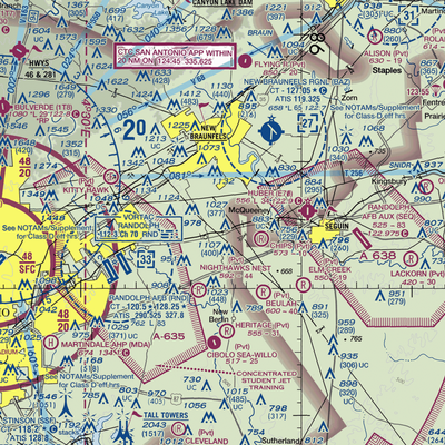 Gary's Airport (5XS4) VFR Sectional  Gaming Mouse Pad