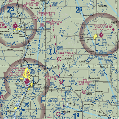 Knight Sky Airport (5WN8) VFR Sectional  Gaming Mouse Pad