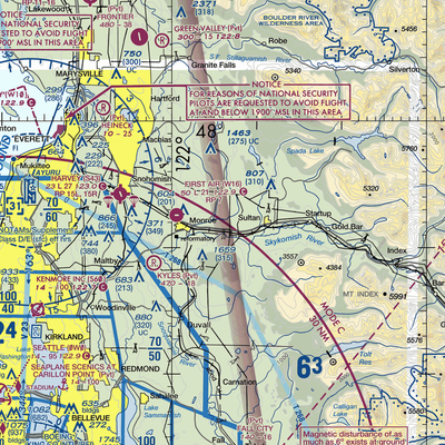 B & M Ranch Airport (5WA2) VFR Sectional  Gaming Mouse Pad