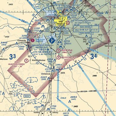 Keystone Ranch Airport (5TE6) VFR Sectional  Gaming Mouse Pad