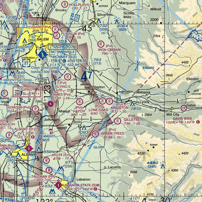 Lone Oaks Ranch Airport (5OR9) VFR Sectional  Gaming Mouse Pad