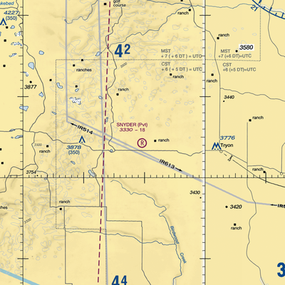 Snyder Ranch Airport (5NE4) VFR Sectional  Gaming Mouse Pad