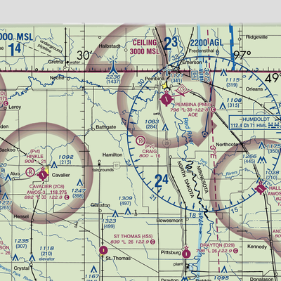 Craig Private Airport (5ND3) VFR Sectional  Gaming Mouse Pad