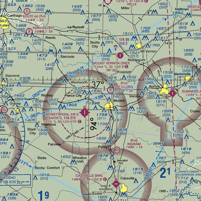 Bil-Mitch Airport (5MO3) VFR Sectional  Gaming Mouse Pad