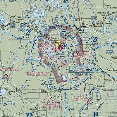 Northbound Seaplane Base (5MN6) VFR Sectional  Gaming Mouse Pad