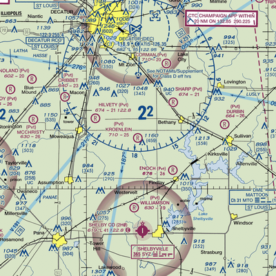 Paul E. Kroenlein Airport (5LL2) VFR Sectional  Gaming Mouse Pad