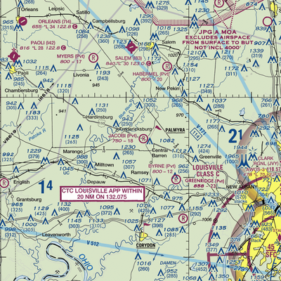 Jacobi Airport (5II8) VFR Sectional  Gaming Mouse Pad