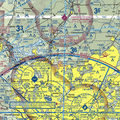 Air Acres Airport (5GA4) VFR Sectional  Gaming Mouse Pad