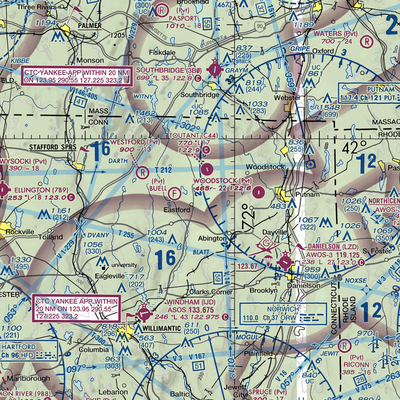 Eastford Airport (5CT0) VFR Sectional  Gaming Mouse Pad