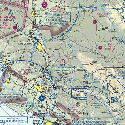 Hart Ranch Airport (5CL1) VFR Sectional  Gaming Mouse Pad