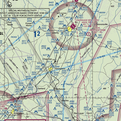 Mc Gowin Field (5AL1) VFR Sectional  Gaming Mouse Pad