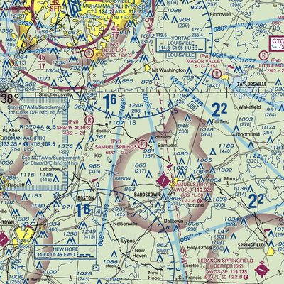 Samuels Springs Airport (59KY) VFR Sectional  Gaming Mouse Pad