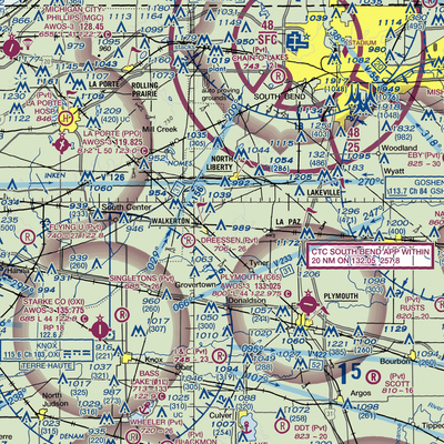 Stuntz & Hochstetler Pines Airport (59IN) VFR Sectional  Gaming Mouse Pad