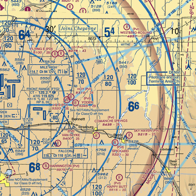 Comanche Livestock Airport (59CO) VFR Sectional  Gaming Mouse Pad