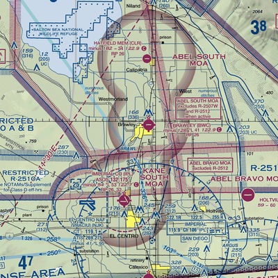 O'Connell Brothers Airport (59CL) VFR Sectional  Gaming Mouse Pad